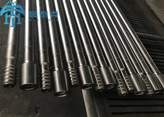 T38 Top Hammer Mining Hard Rock Thread Drill Rod Yuvarlak / Altıgen