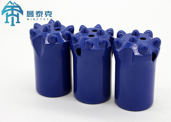 Hızlı Tapered Button Bit Kısa etek Karbid Çelik matkap Bit Özel Düğme Numarası 7 ° / 11 ° Taper ile