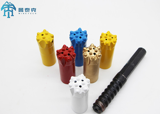 Uni Face Thread Button Bit Mining için T51 Threaded ile