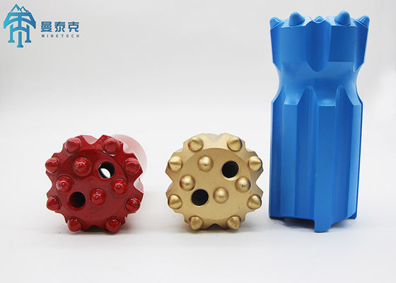 80mm Jumbo Düğme Uçları Kaya Delme Aracı T45 Dişli Geri Çekme