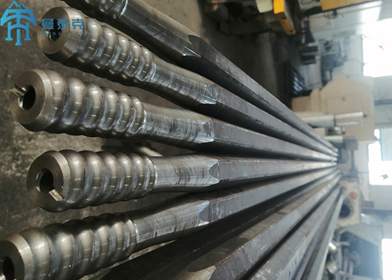 T35 Konu Matkap Rod Yuvarlak Madencilik Makina Parçaları