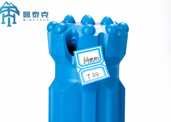 T38 İplik Geri Çekme Düğmesi Bit 64mm Jumbo Tünel Açma ve Sürükleme Aracı