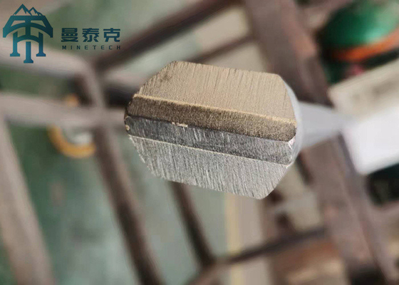 Yeraltı Madenciliği için H22 108mm Hex Matkap Çubuğu Kaya Delme Boşluğu