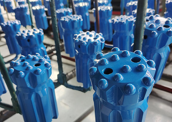 Top Hammer 76mm T45 Kapatma Düğmesi Bit Çimento Karbid Madencilik Aracı