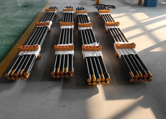 Top Hammer Rock Tools Thread Drill Rod 6500mm H25 Delik delme için