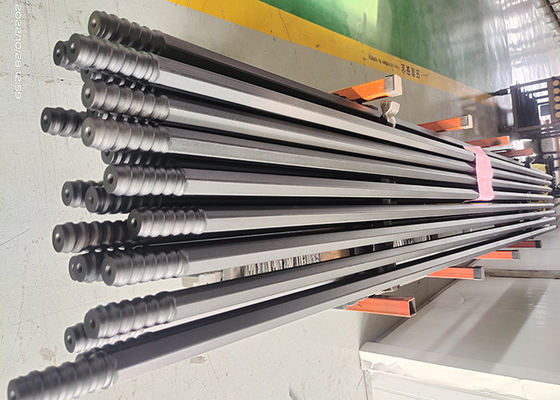 Top Hammer Rock Tools Thread Drill Rod 6500mm H25 Delik delme için