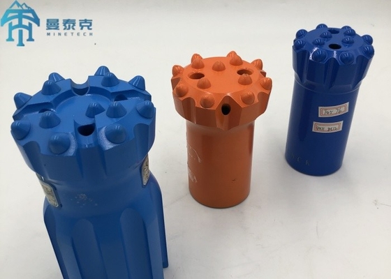 R38 76 mm iplik düğme matkapı Düz yüz matkapı kayalık delme için