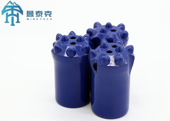 Güvenilir Kısa Eteği Tapered Button Bit 2 Flushing Holes 42mm