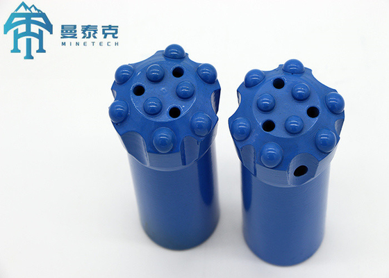 Güvenilir Kısa Eteği Tapered Button Bit 2 Flushing Holes 42mm