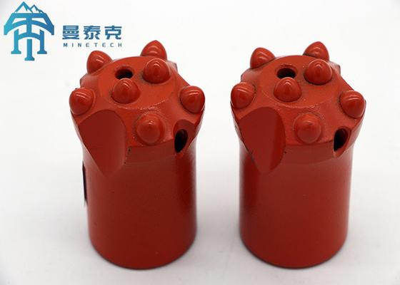 Güvenilir Kısa Eteği Tapered Button Bit 2 Flushing Holes 42mm