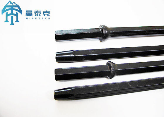 Top Hammer Rock Drill H22 Maden Tünelleme için 7 derecelik Taper Drill Rod Shank Hex 22*108mm