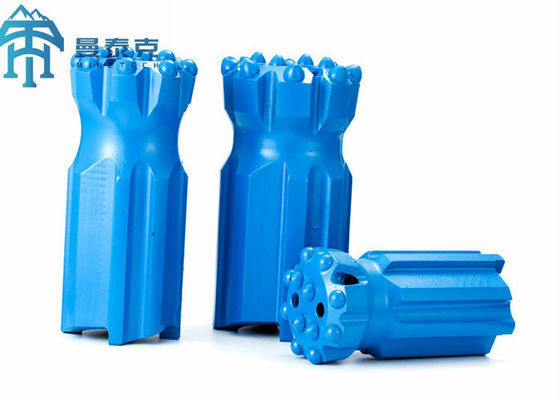 Mavi 89mm Geri Çekme T51 Düğme Ucu, Bırak Merkezi Kaya Dth Delme Aletleri