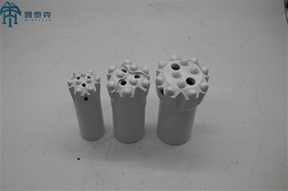 Beyaz Renkli 64mm T38 Filme Düğme matkap ve üretim matkapı