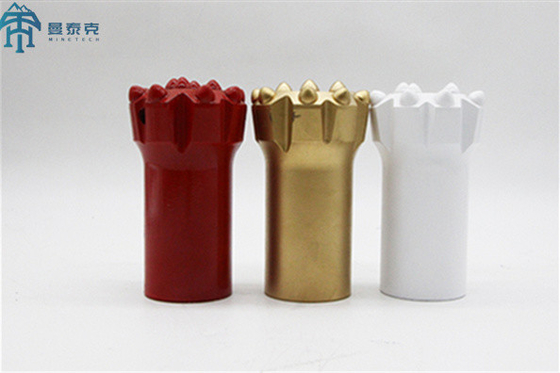 Yüksek Performanslı 45mm İplik Düğmesi Bit Karbür Madencilik Uçları aşınmaya dayanıklı