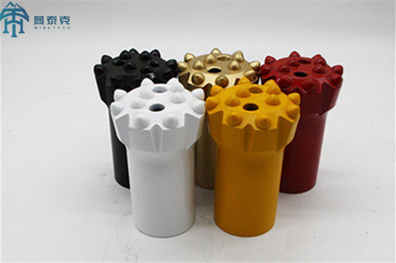 Üst Çekiç Diş Düğmesi Kaya Delme Ucu T38 76mm Normal
