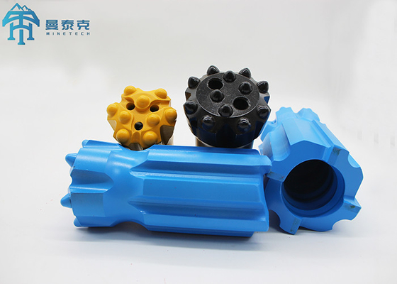 Top Hammer 76mm T45 Kapatma Düğmesi Bit Çimento Karbid Madencilik Aracı
