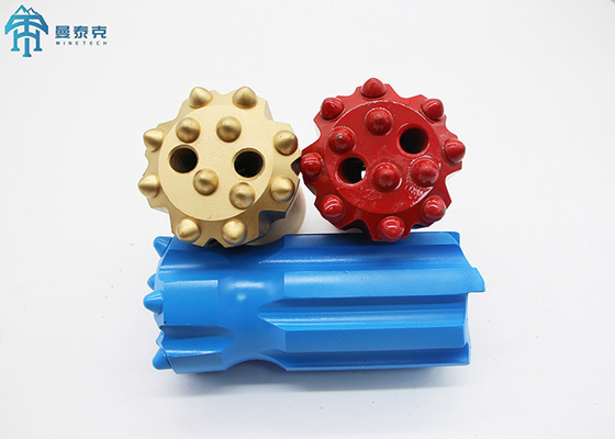T45 Jumbo Retract Button Bit Sıcaklık tedavisi Yüksek Güçlü Alaşımlı Çelik