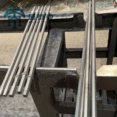 11 Degree Taper Drill Rod Carbon Steel 32mm-41mm Diameter 380mm-1180mm Length for Hard Rock Drilling