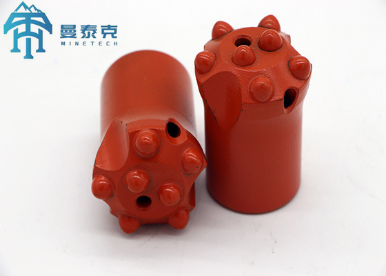 Güvenilir Kısa Eteği Tapered Button Bit 2 Flushing Holes 42mm
