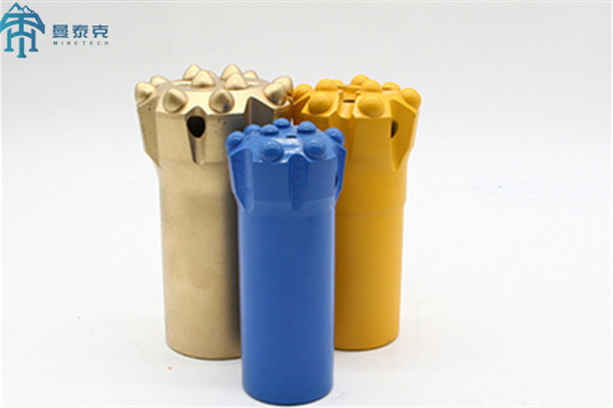 Sürüklenen ve Tünel Açma Aleti Diş Düğmesi Bit Çapı 45mm R32