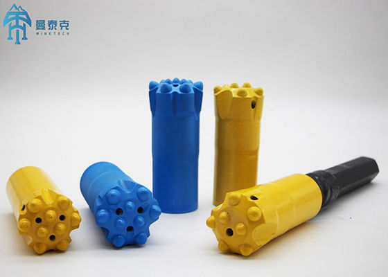 R28 38mm İplik Düğmesi Ucu Üstten Çekiç Ekipmanı Kaya Cıvatalama Aracı